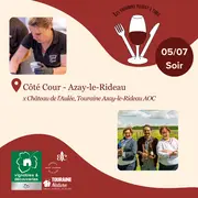 Les Vignerons passent à table chez Côté Cour avec le Château de l'Aulée