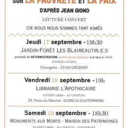 Lettre aux Paysans sur la Pauvreté et la Paix