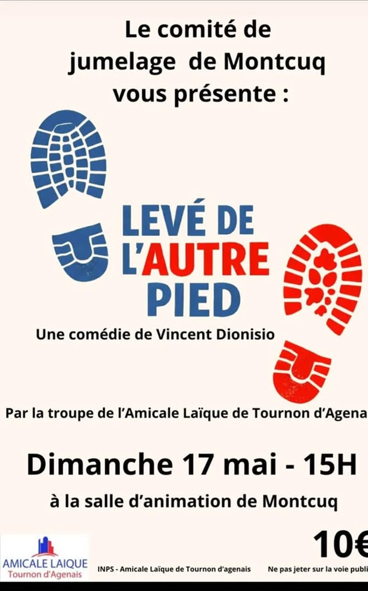 Levé de l'autre pied : une comédie de Vincent Dionisio