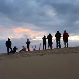 Lever du soleil sur la dune du Pilat