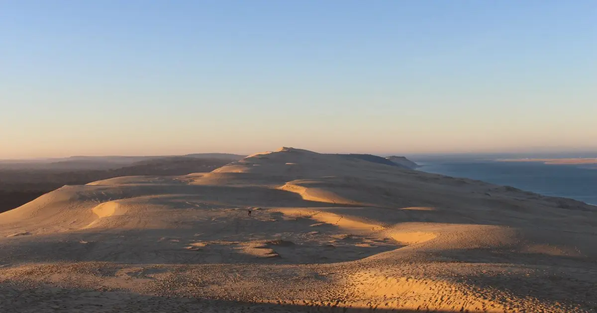 Lever du soleil sur la dune du Pilat