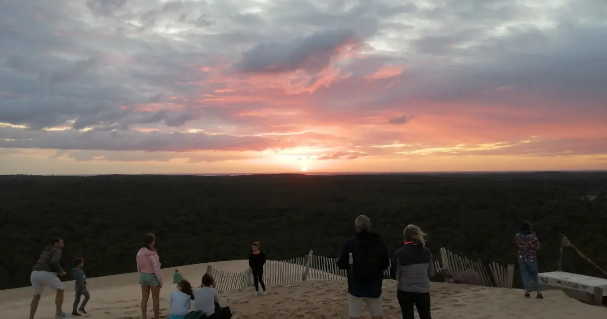Lever du soleil sur la Dune du Pilat