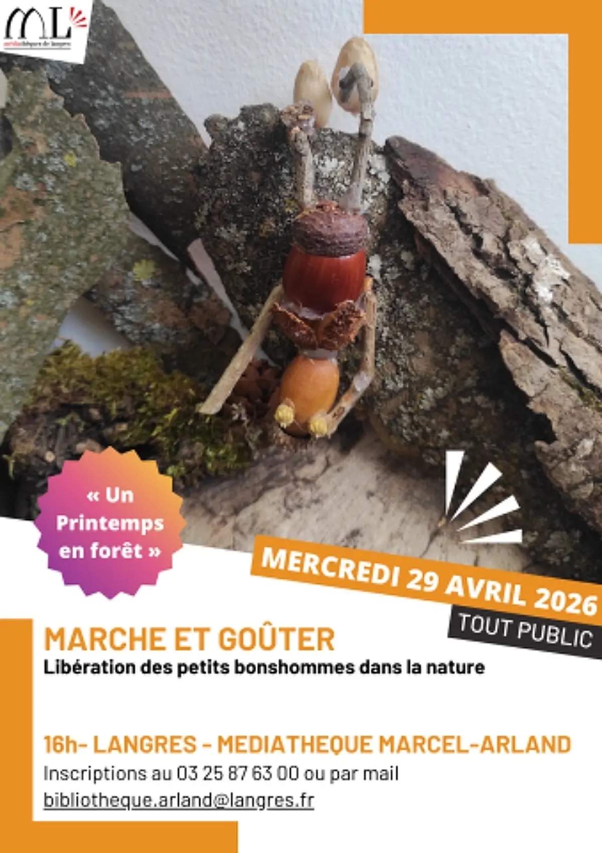 Libération des Petits bonshommes des bois dans la nature