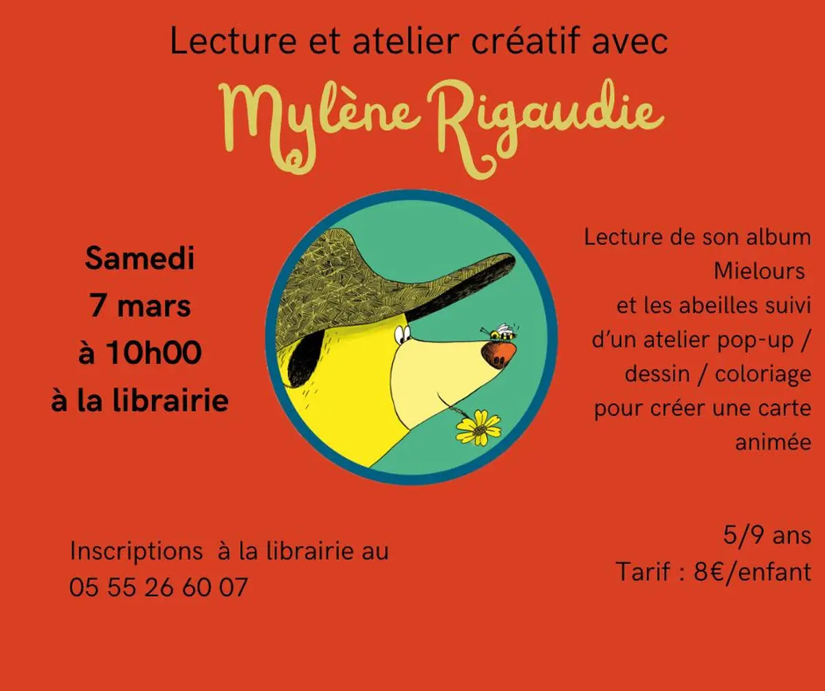 Librairie Chantepages : Lecture et atelier créatif avec Mylène Rigaudie
