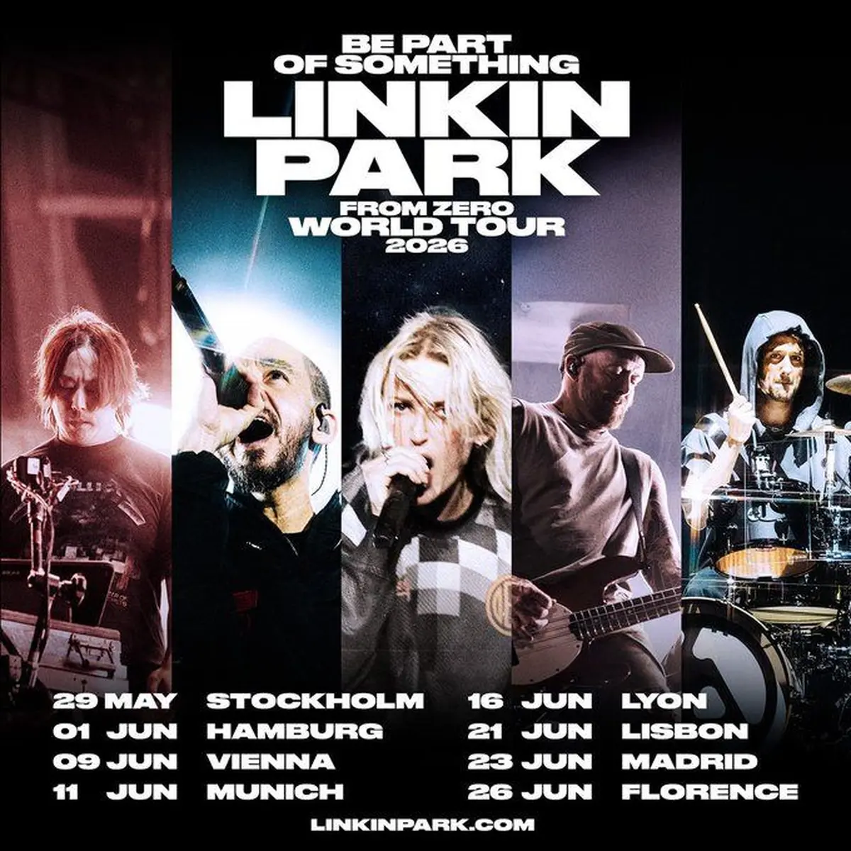 La tournée de Linkin Park en Europe en 2026