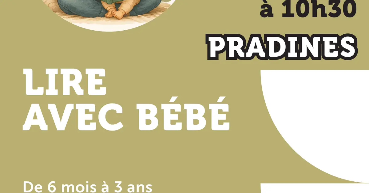 Lire avec bébé à la médiathèque de Pradines