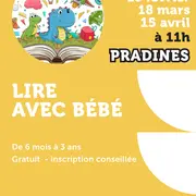 Lire avec bébé à la médiathèque de Pradines