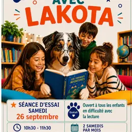 Lire avec le chien Lakota