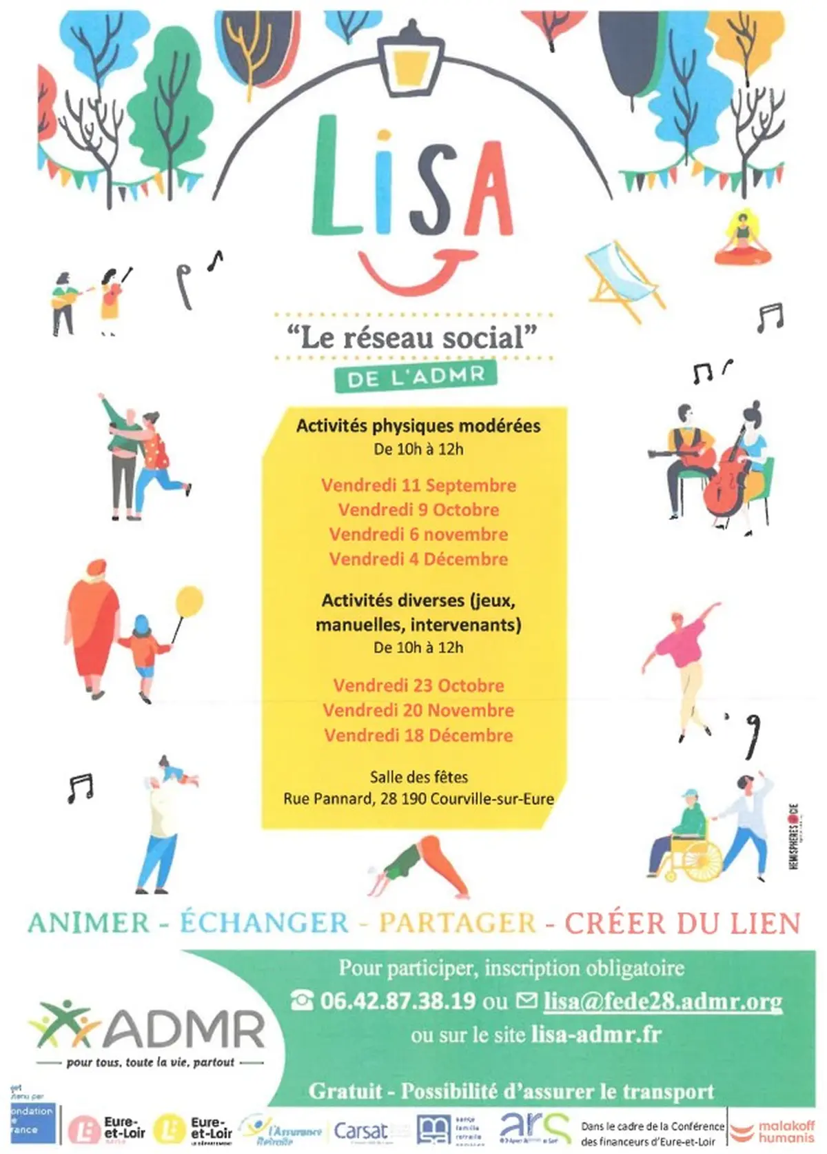LISA - Activités physiques modérées