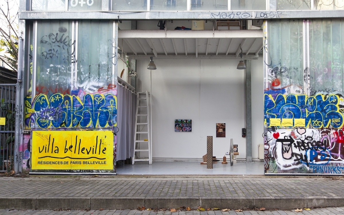 Vue de l'atelier de Mohamed Abdelmoumene et Samya Moineaud, 2024