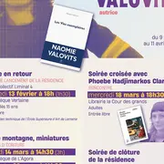 Littérature - Résidence Poursuite : Naomie Valovits