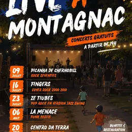 Live à Montagnac Concerts gratuits