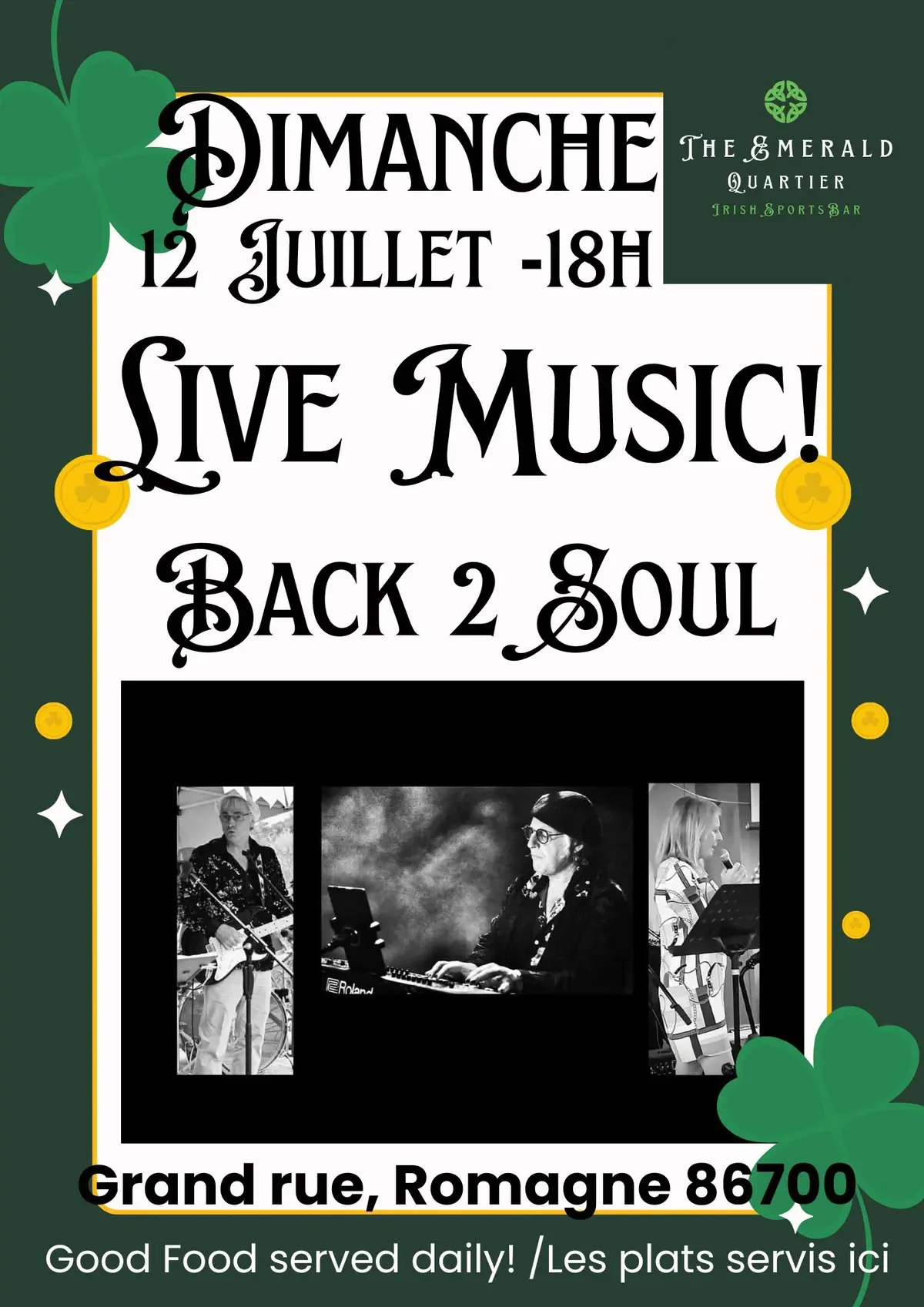 Live Music : Back 2 Soul