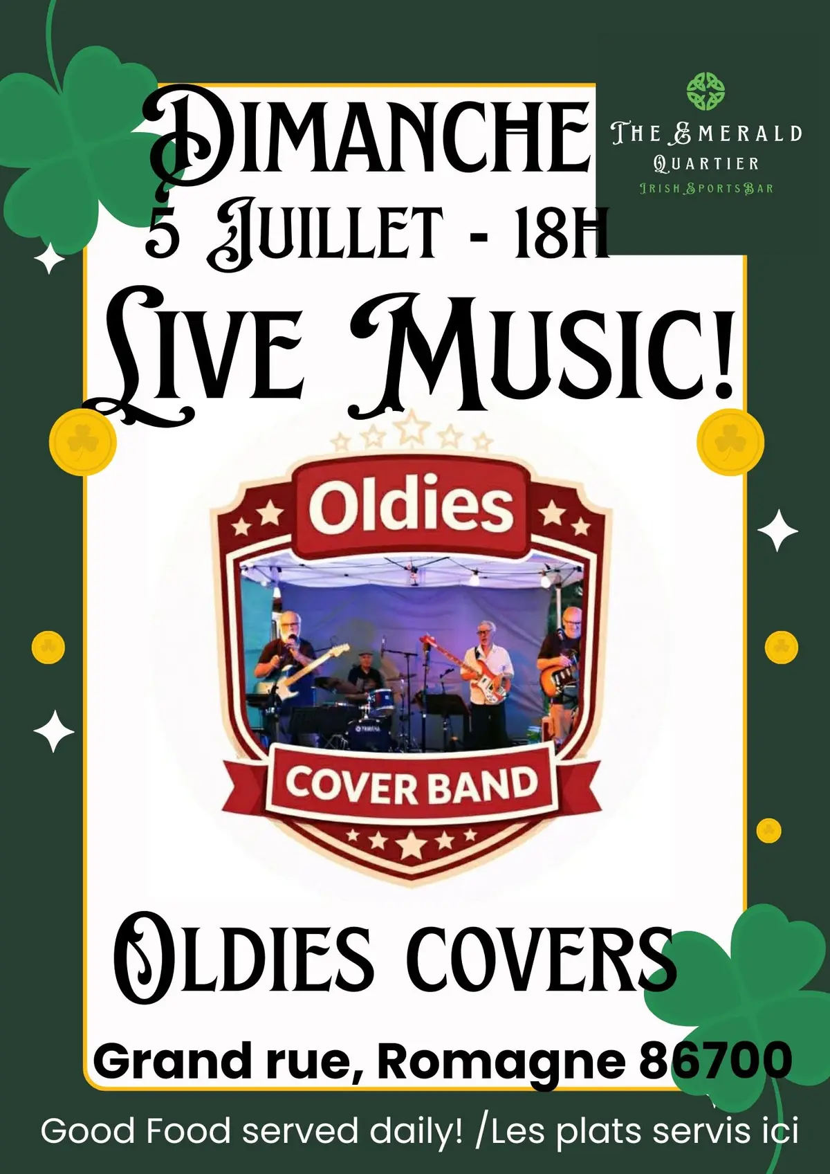 Live Music : Oldies Covers