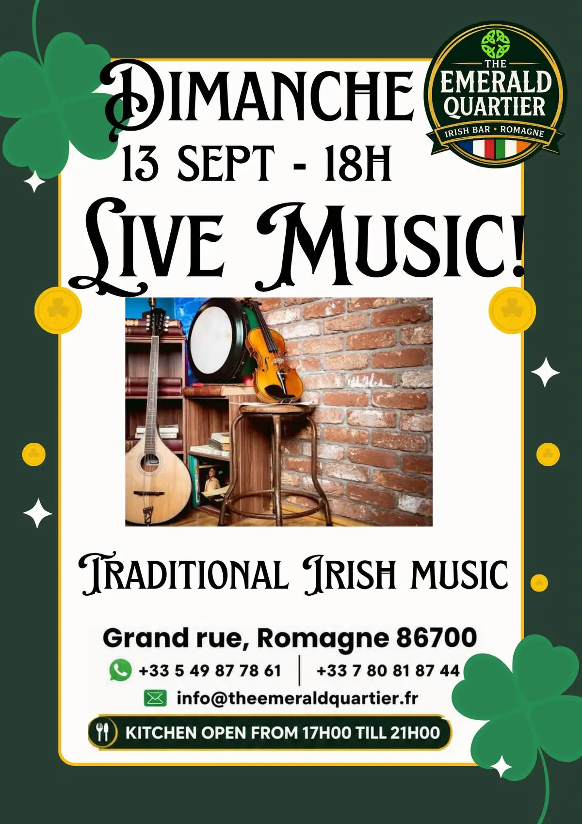 Live Music : Traditional Irish Music