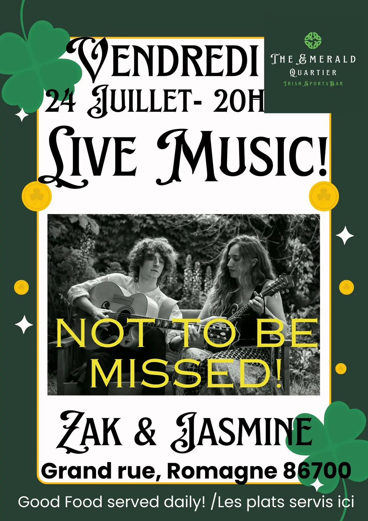 Live Music : Zak & Jasmine