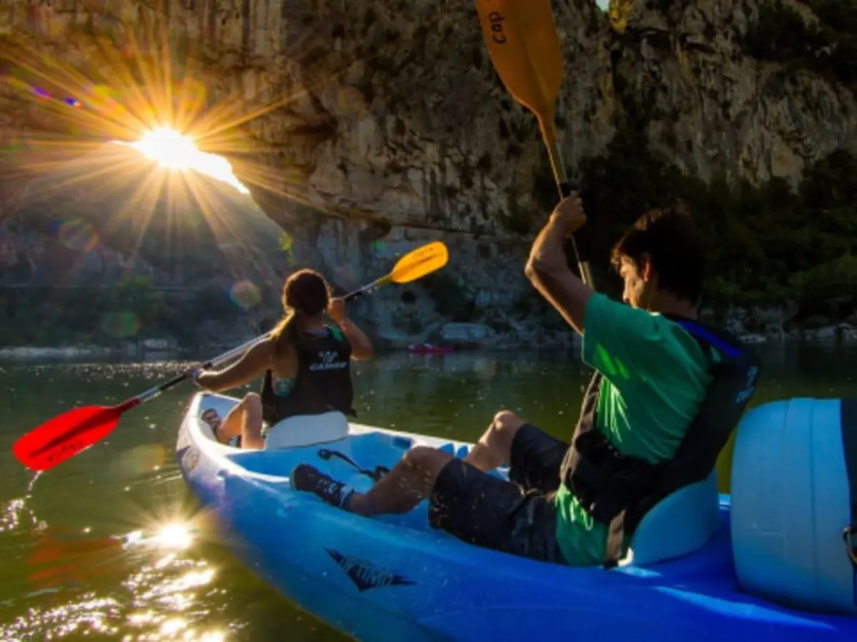Location de Canoë à Sampzon - Parcours 5km