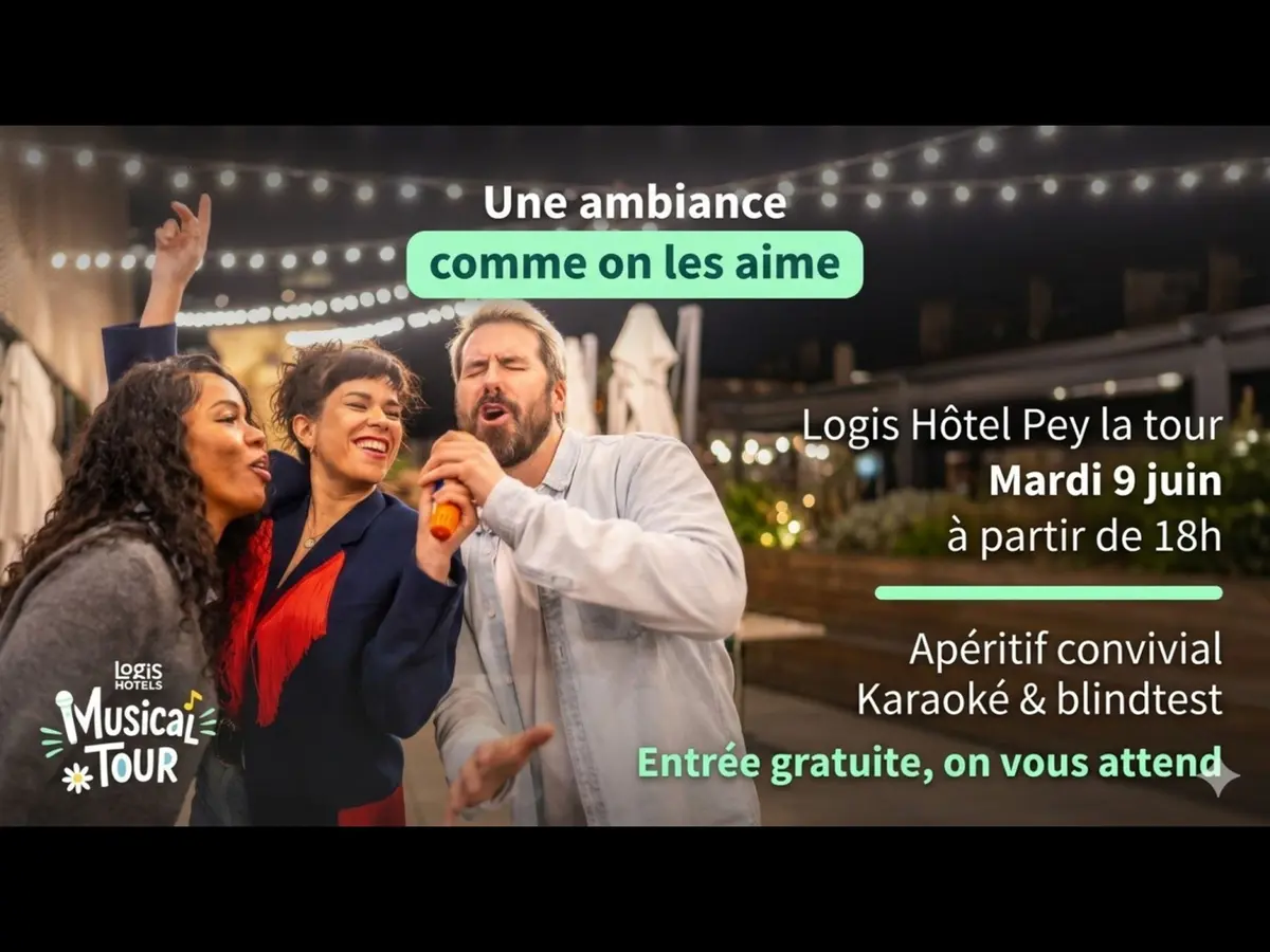 Logis Hôtel musical tour : karaoké et blind test