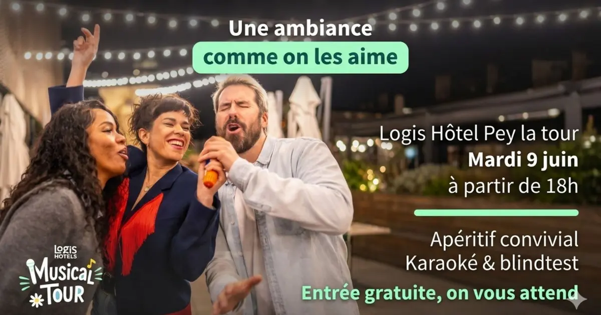 Logis Hôtel musical tour : karaoké et blind test