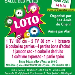 Loto à Bruère Allichamps