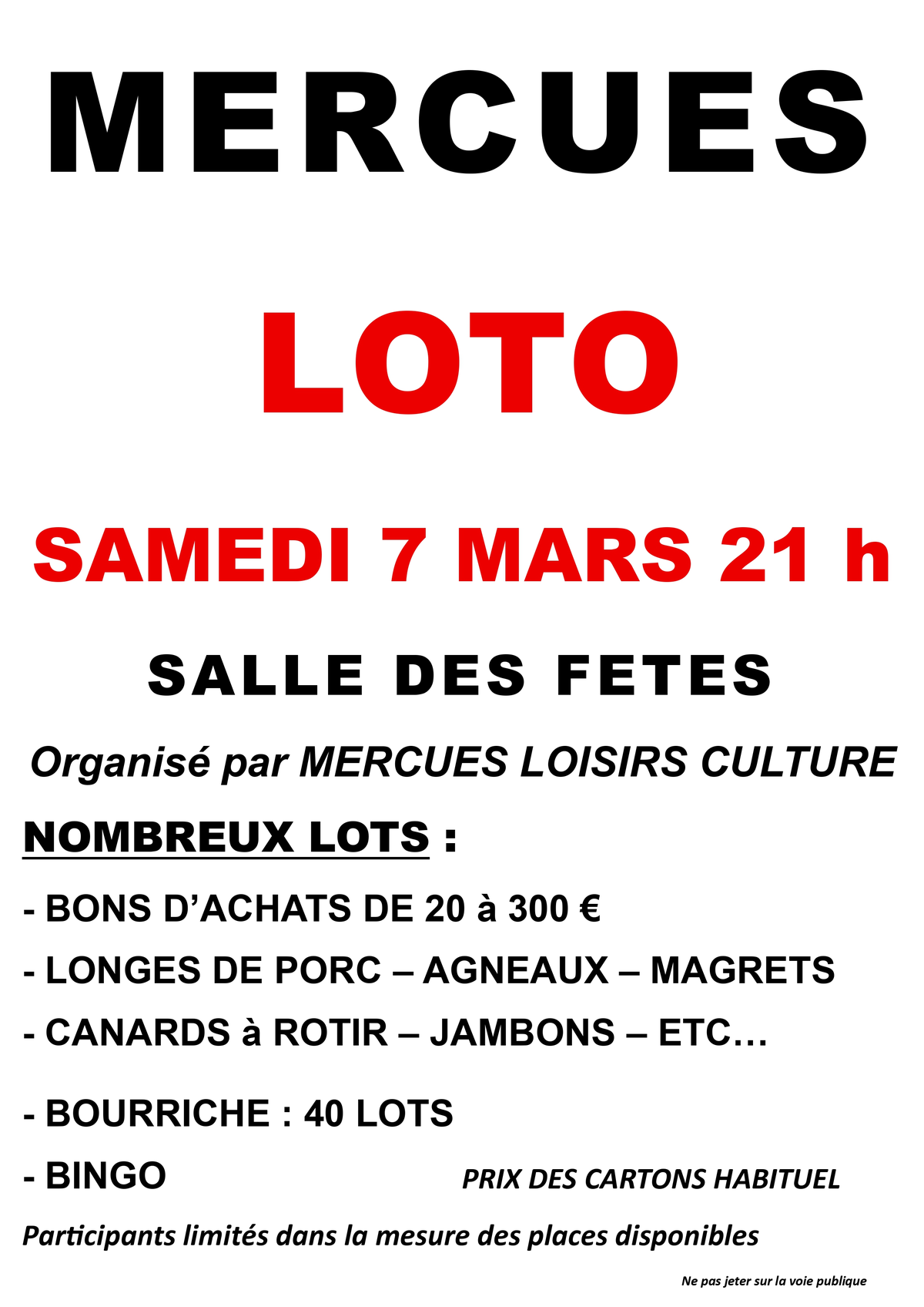 Loto à Mercuès