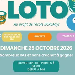 LOTO - Au profit de l'école ECREAdys