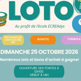 LOTO - Au profit de l'école ECREAdys