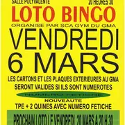 Loto Bingo du SCA GYM DU GMA