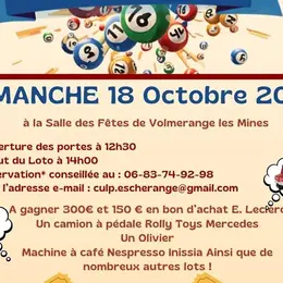 Loto de l'association Culture de l'Univers Lorrain et du Patrimoine
