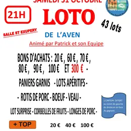 Loto de l'Aven animé par Patrick et son équipe