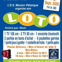 Loto de l'E.S. Moulon Pétanque