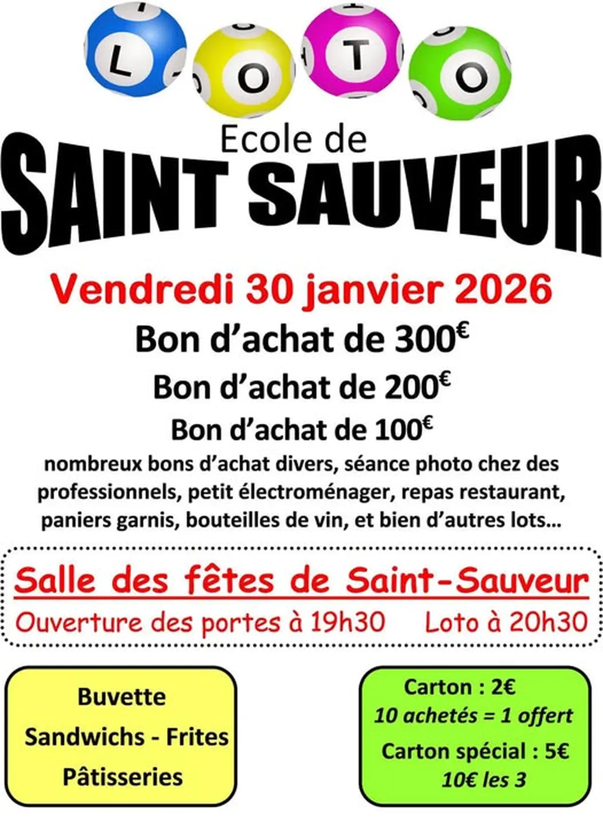 Loto de l'Ecole