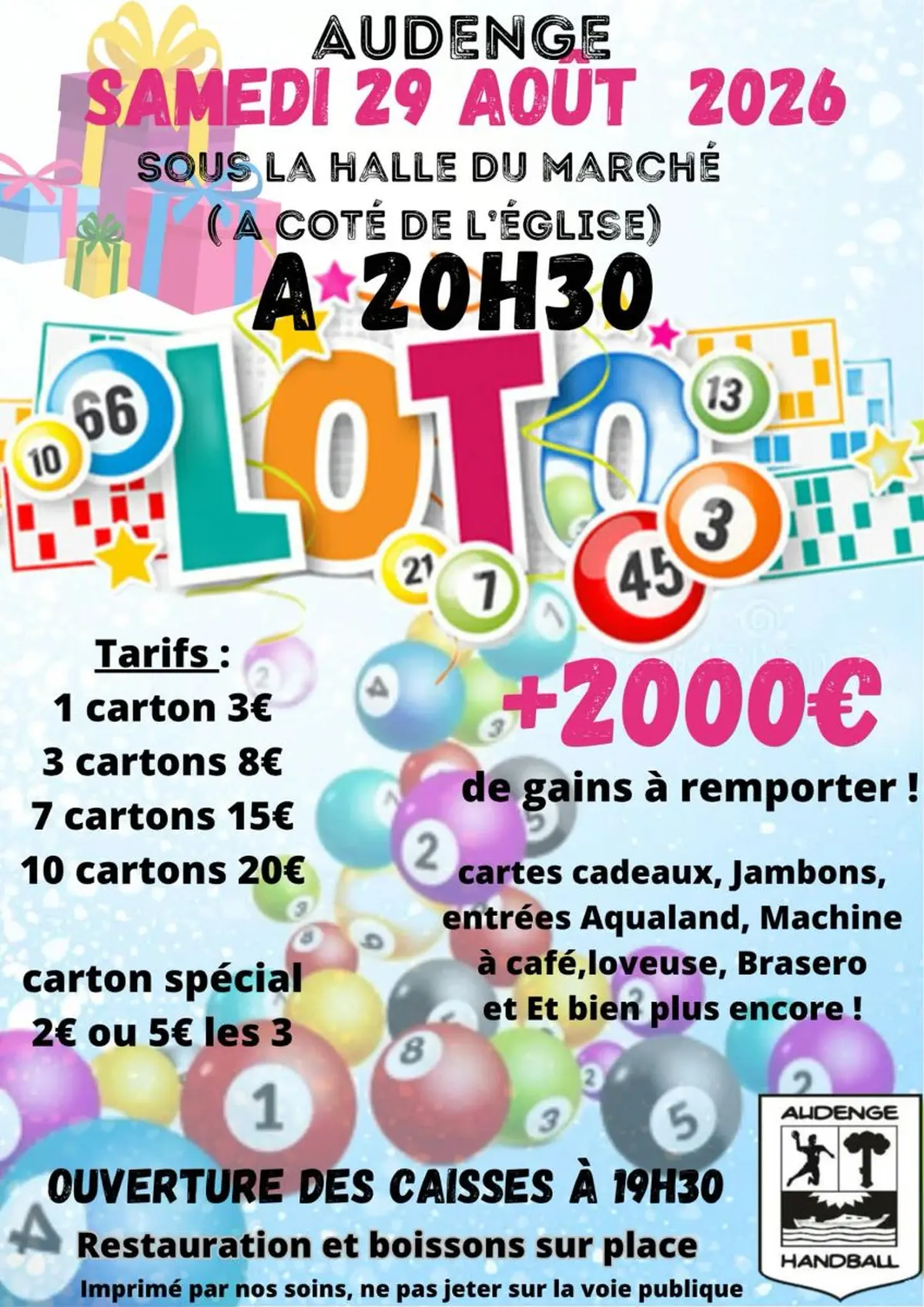 Loto de l'été en plein air