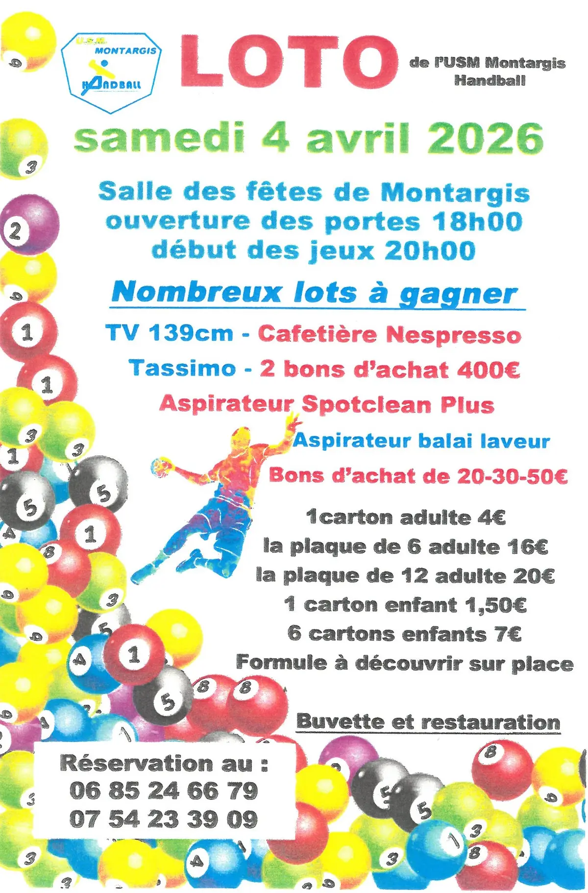 Loto de l'USM Montargis Handball