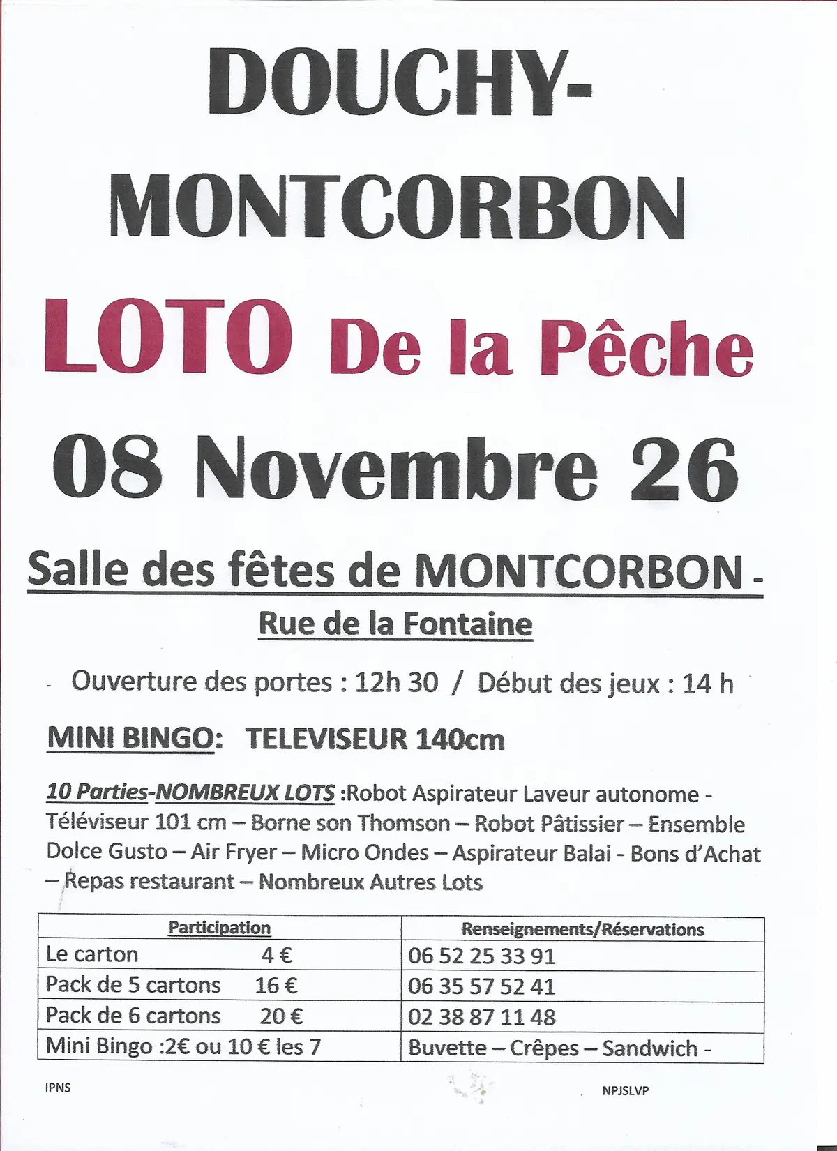 Loto de la pêche