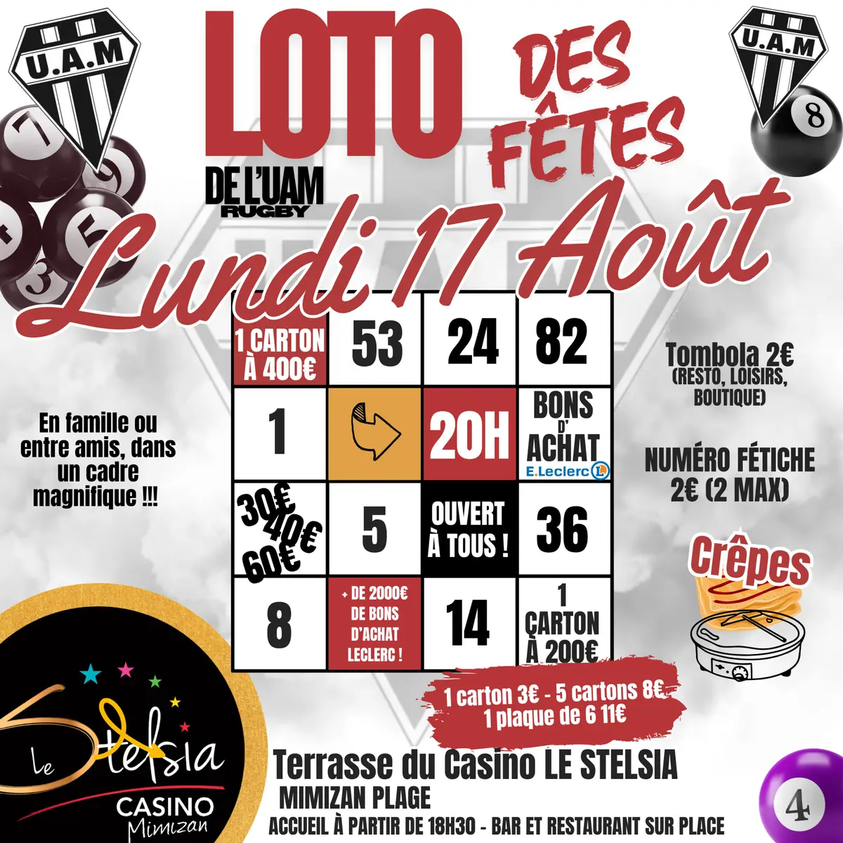LOTO des Fêtes de l’UAM Rugby