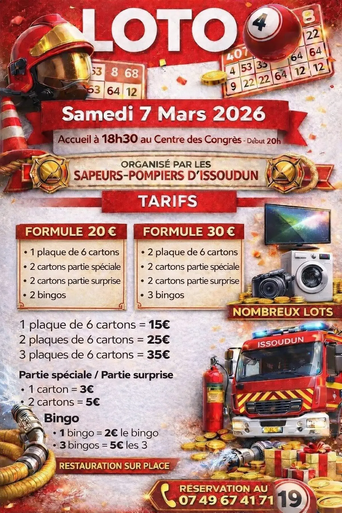 Loto des Sapeurs-Pompiers d'Issoudun