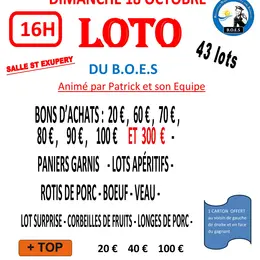 Loto du b.o.e.s  animé par patrick et son equipe