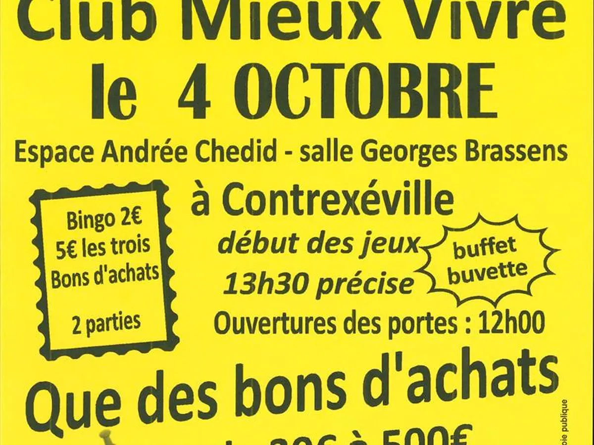 Loto du Club Mieux Vivre