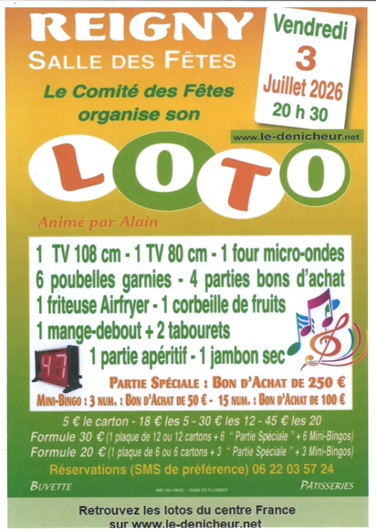 Loto du comité des fêtes