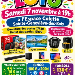 Loto du Comité des fêtes de Montbouy