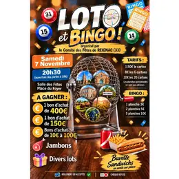 Loto du comité des fêtes de Reignac