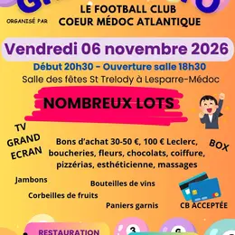 Loto du Football Club Cœur Médoc Atlantique