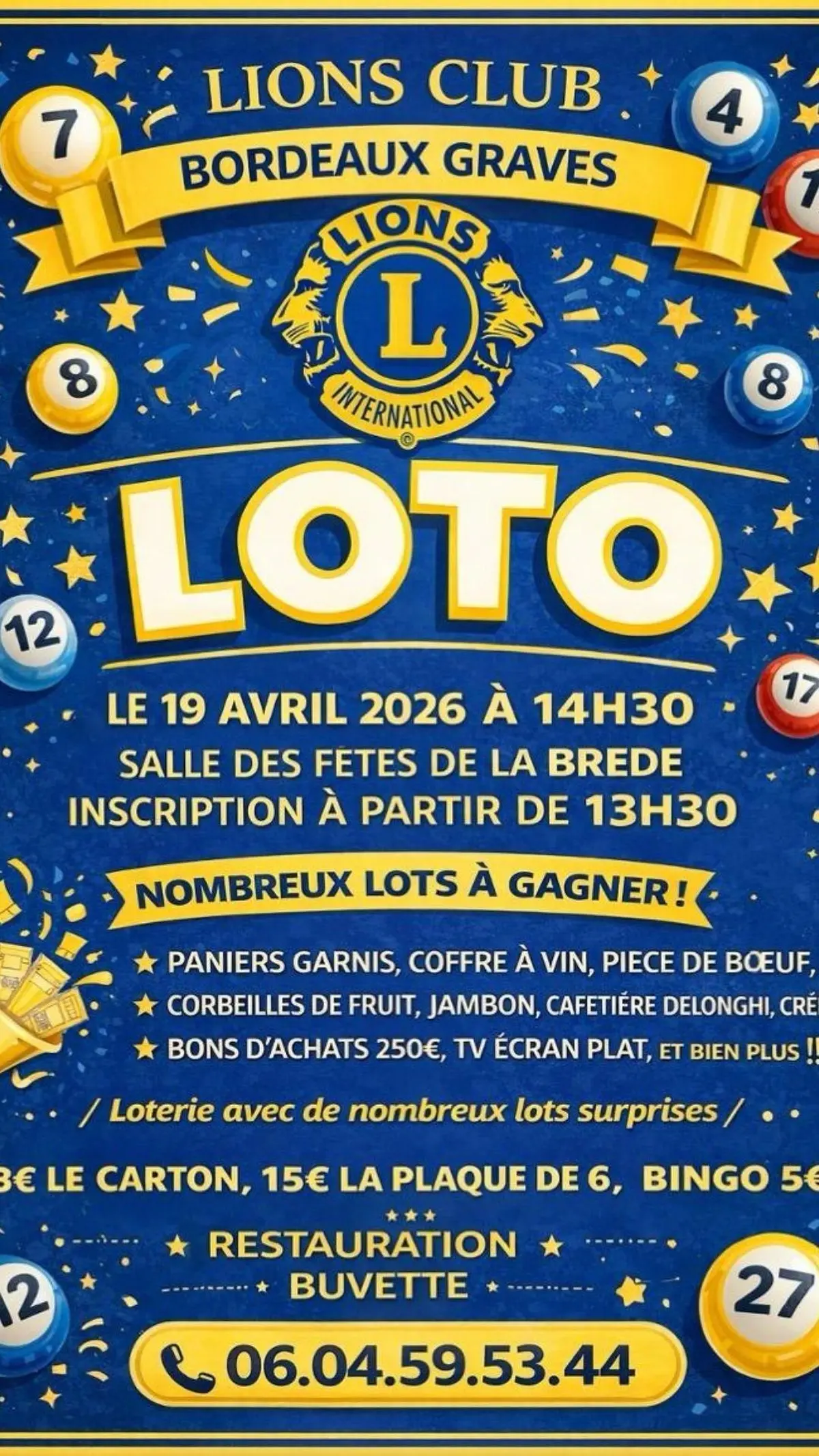 Loto Du Lions Club