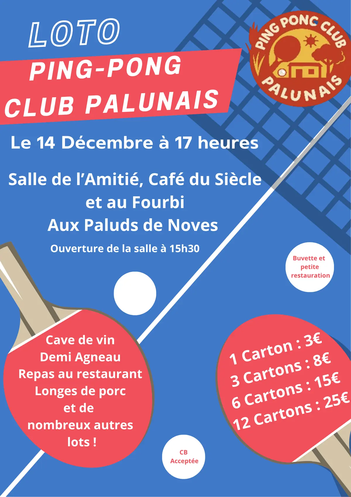 Loto du Ping-Pong Club Palunais