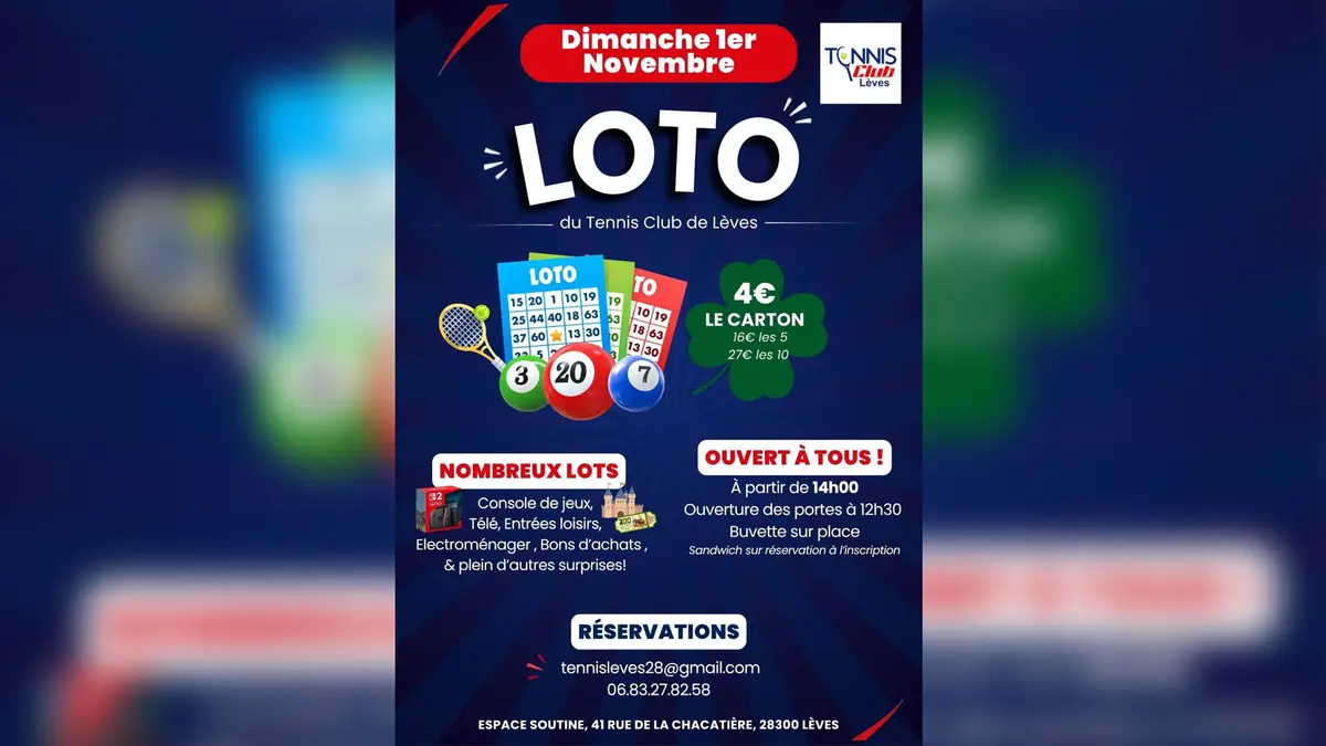 Loto du Tennis Club de Lèves