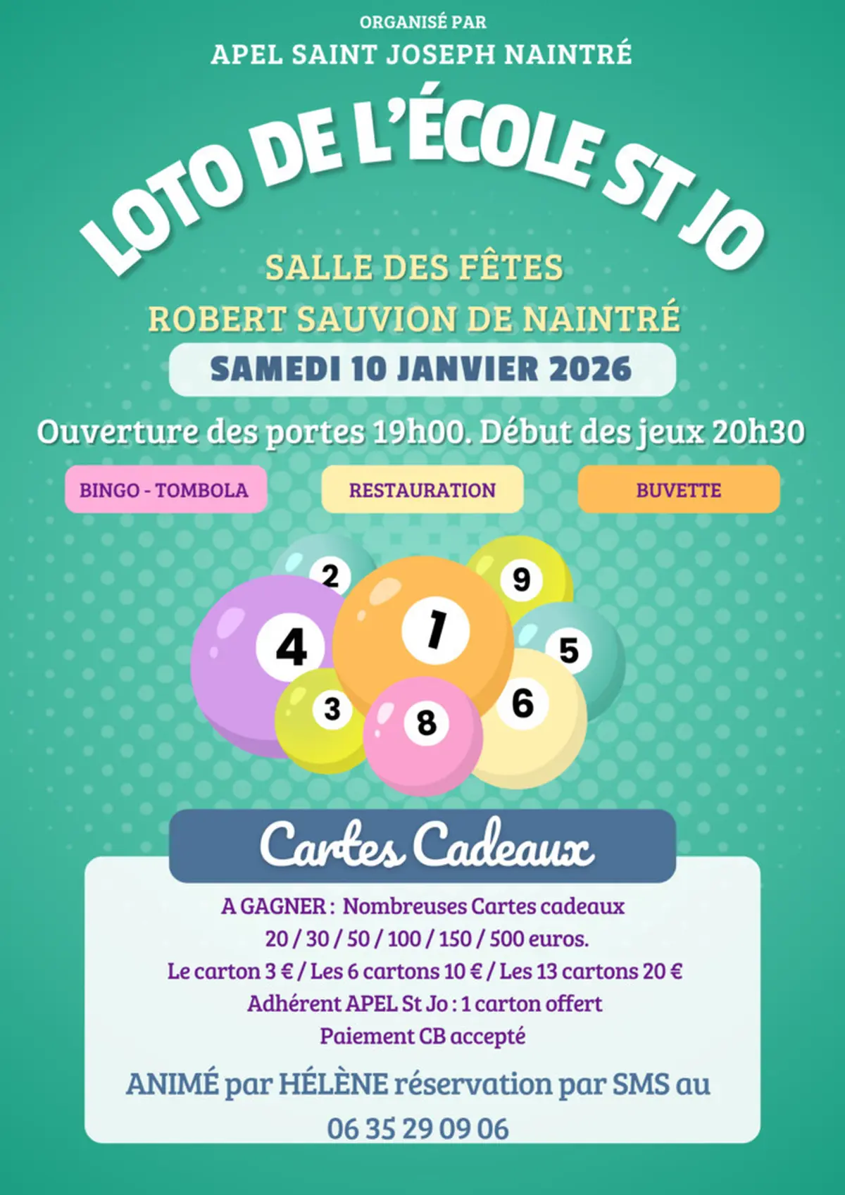 Loto École St Joseph Naintré