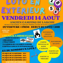 Loto en extérieur à Larche