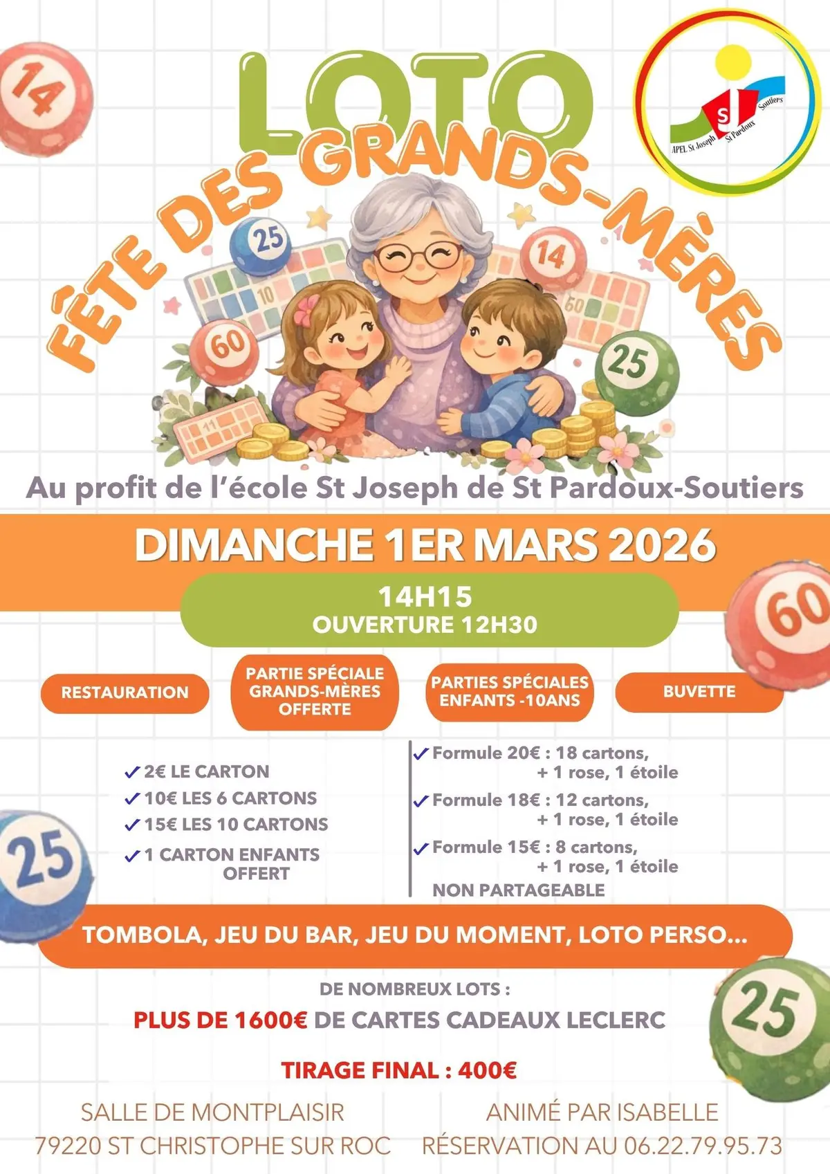 Loto : Fête des Grands-Mères