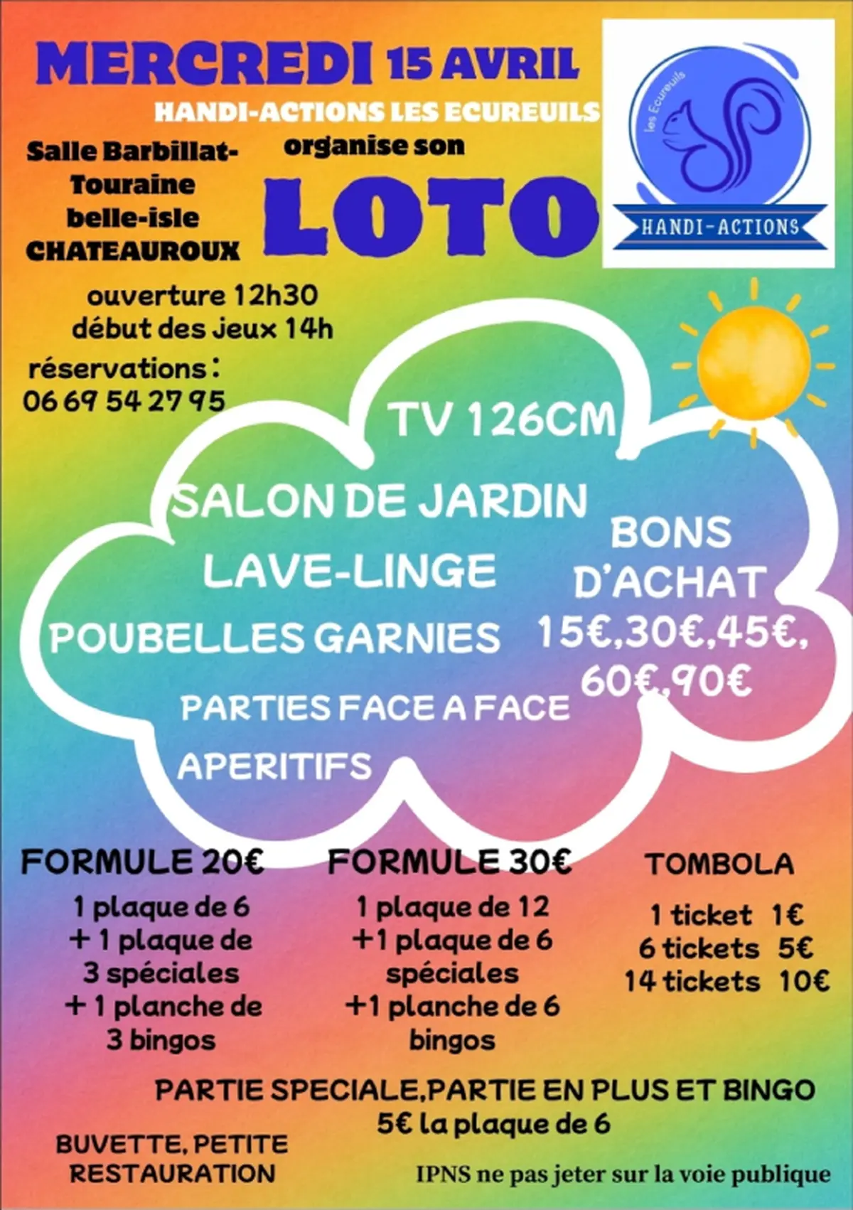 Loto, Handi-actions les écureuils